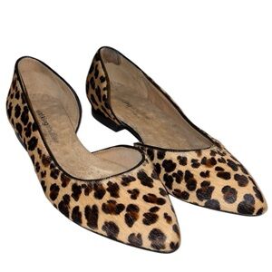 Walking Cradles slip on shoes animal hair w/animal print open sides Sz 8W